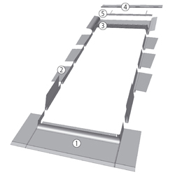 Raccordement pour materiaux couverture plats et plus épais EGV