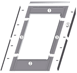 Raccordement pour tuile plate EZV-F 