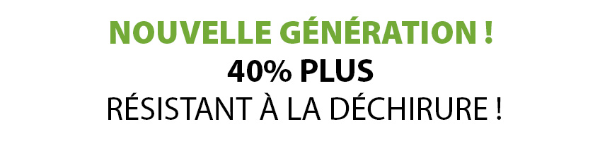 Membranes de sous-toiture respirantes, nouvelle génération ! 40% plus résistant à la déchirure