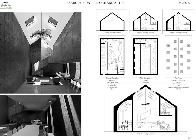 Ontwerp Morgan Baufils, die op de 2e plaats van de wedstrijd eindigde 