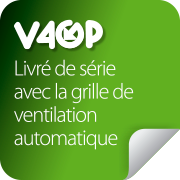 Les fenêtres de toit FAKRO sont livrées de série avec la grille de ventilation automatique V40P